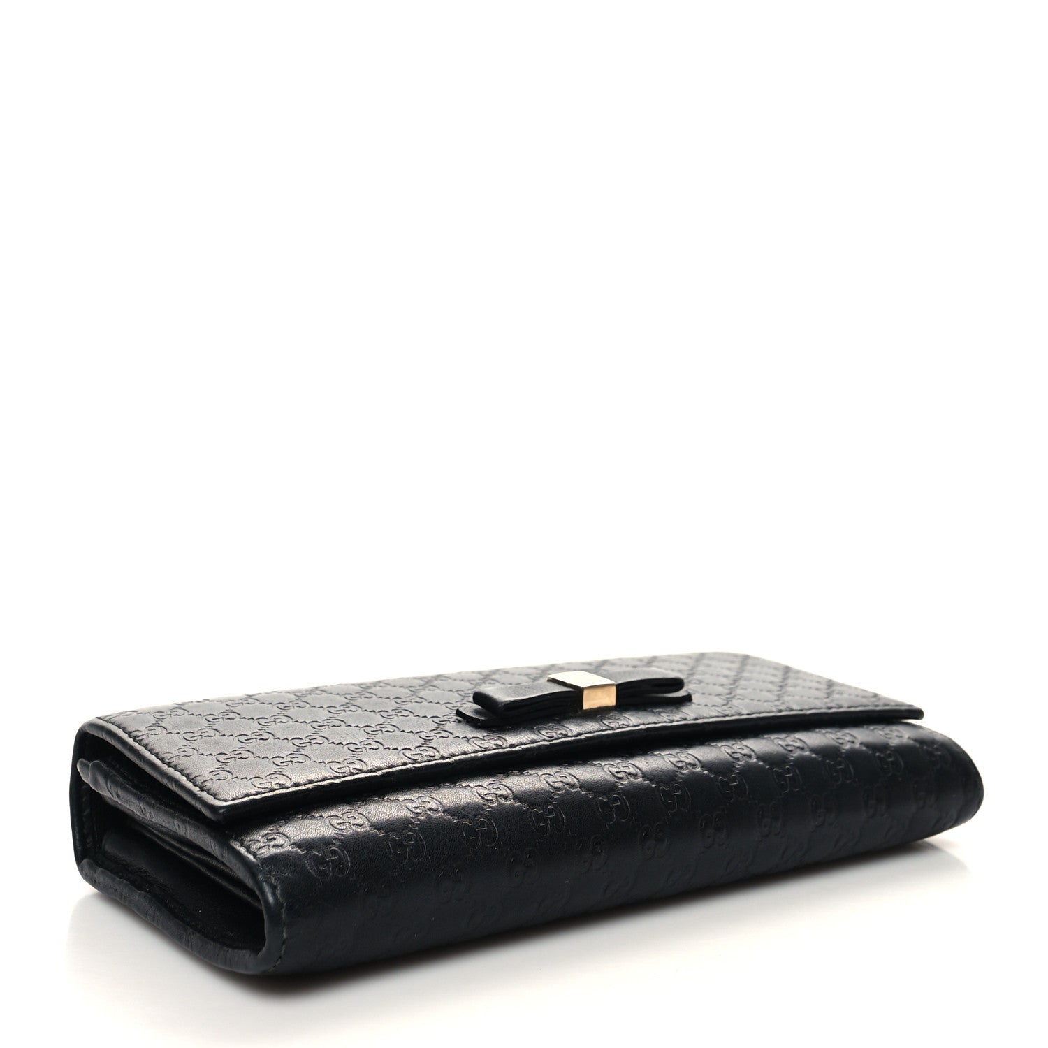 Gucci Microguccissima Bow Continental Wallet Black 4 of 11