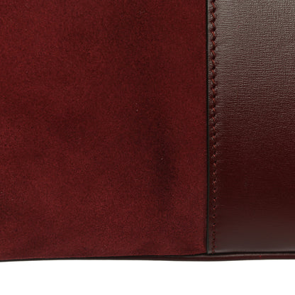 Gucci Suede Medium Arli Flap Shoulder Bag Vintage Bordeaux 20 of 30
