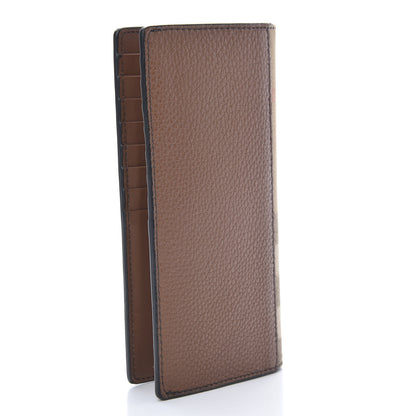 Burberry Grainy Calfskin House Check Vertical Wallet Tan 3 of 9