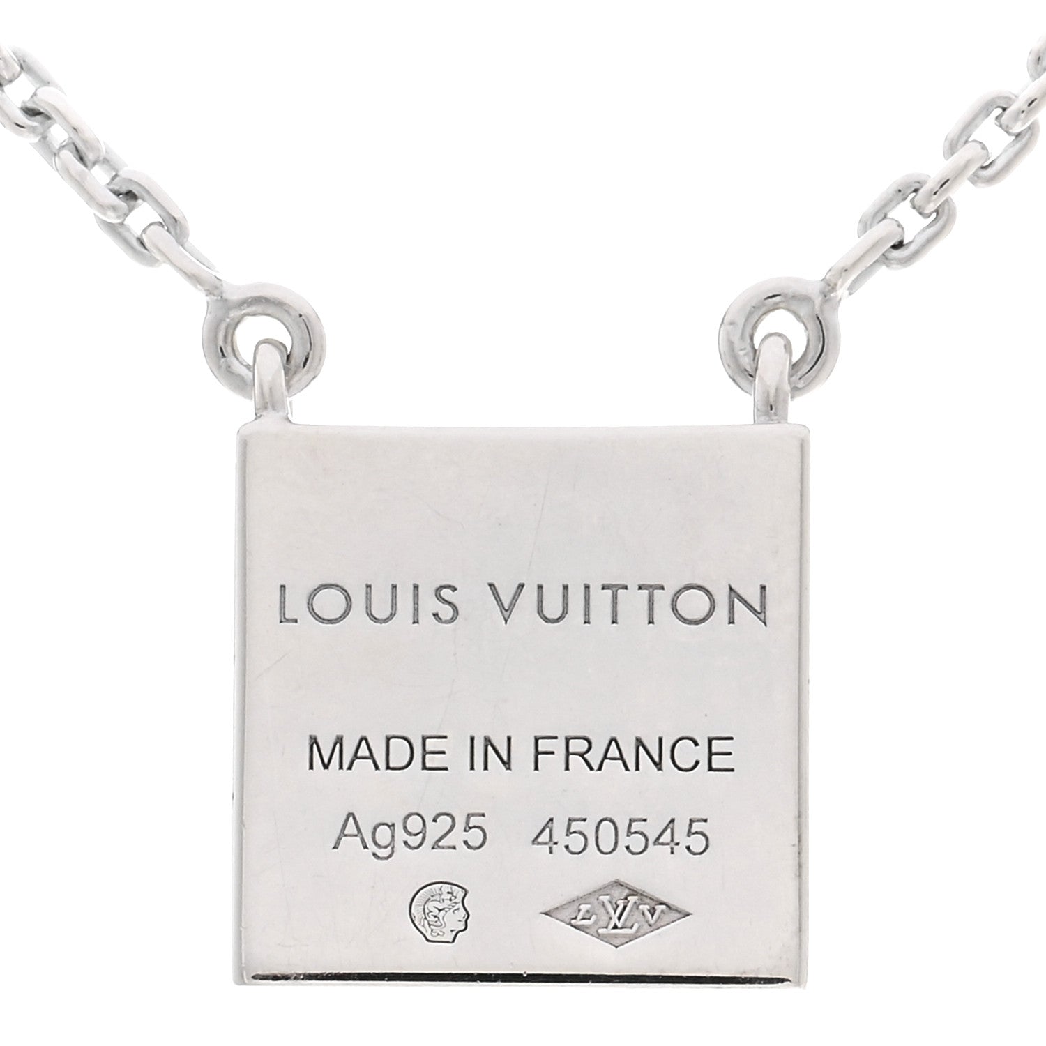 Louis Vuitton Sterling Silver Enamel 2017 America's Cup Necklace 4 of 4