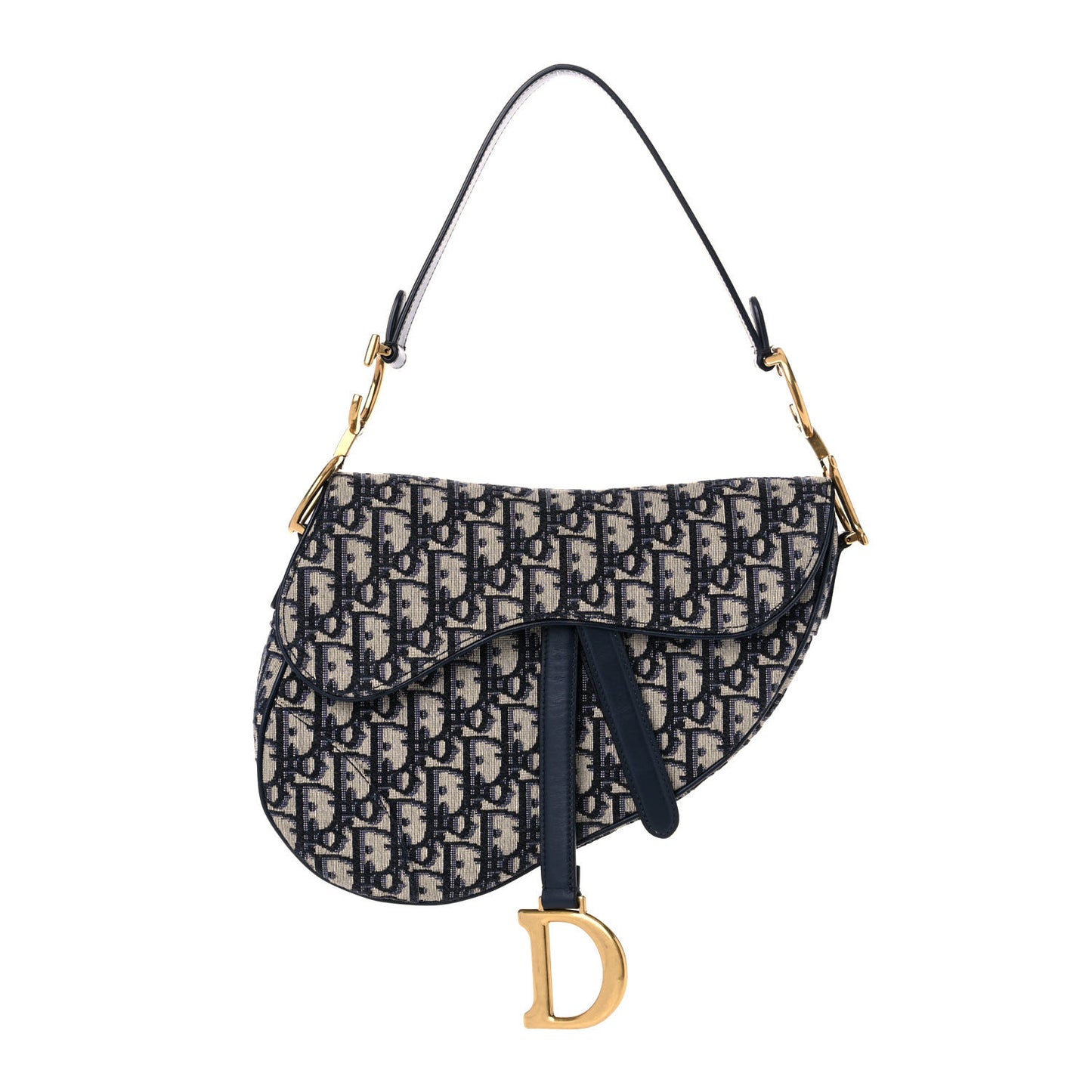 Oblique Saddle Bag Blue