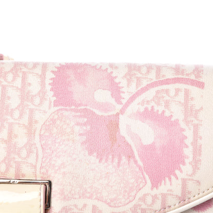 Christian Dior Canvas Monogram Floral Chain Shoulder Bag Pink 15 of 15