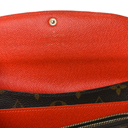 Louis Vuitton Monogram Emilie Wallet Piment 11 of 17