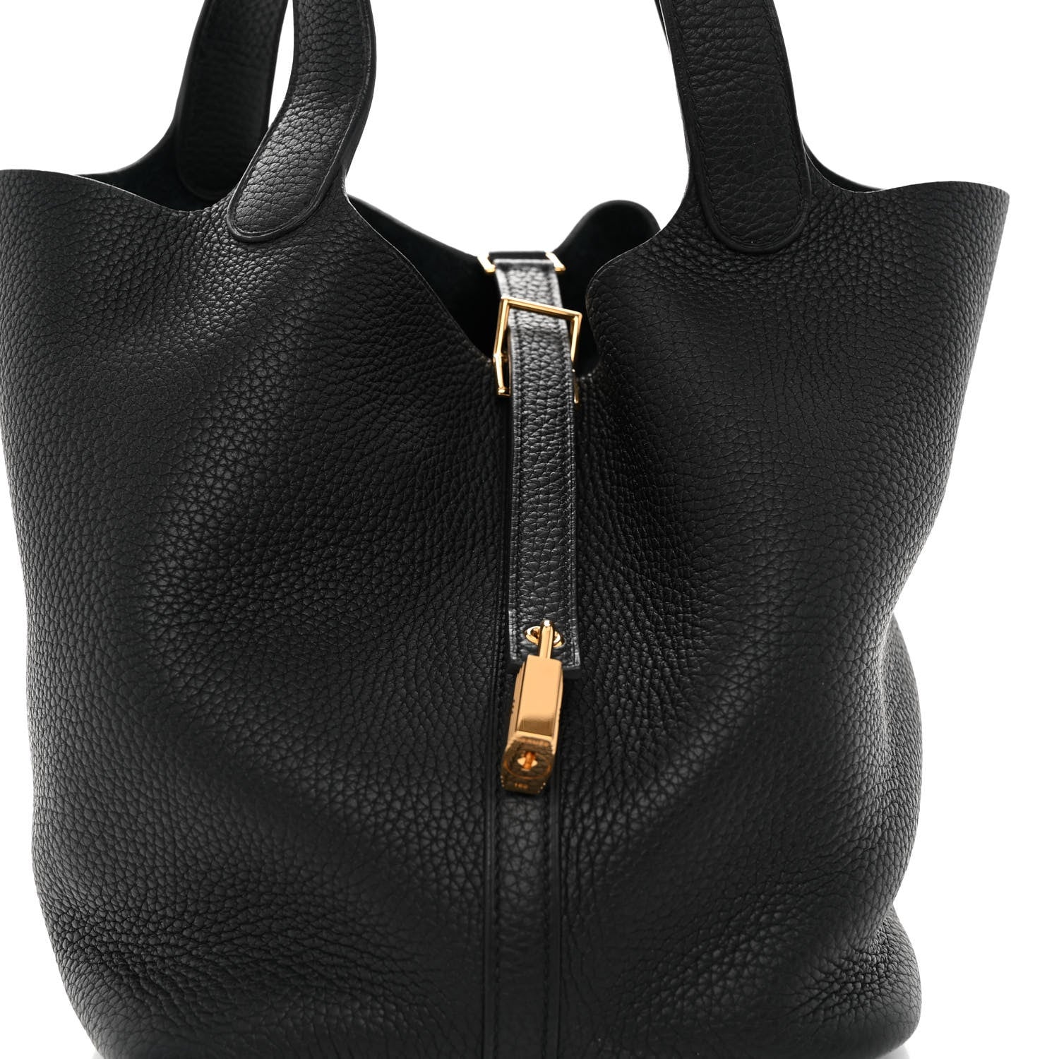 Hermes Taurillon Clemence Picotin Lock 22 MM Black 8 of 10