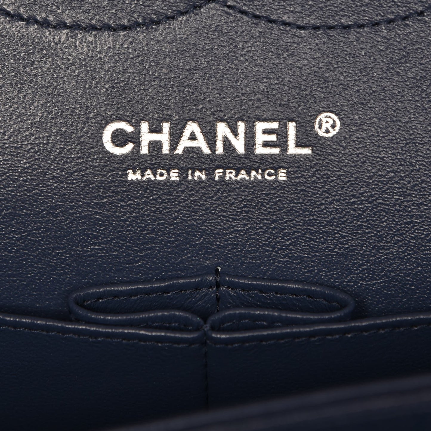 Caviar Quilted Jumbo Double Flap Navy