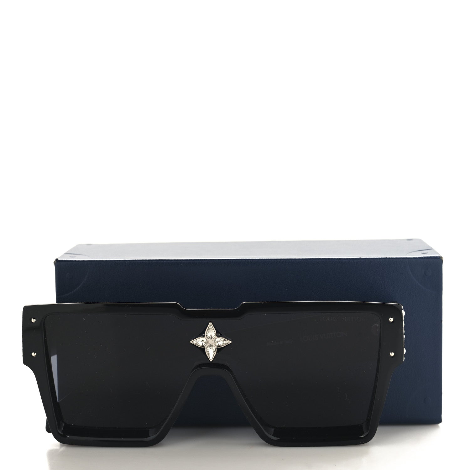 Louis Vuitton Acetate Swarovski Crystal Cyclone Sunglasses Z2433W Black 7 of 7