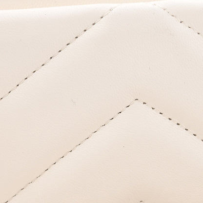 Chanel Lambskin Chevron Stitched Flap White Black 11 of 12