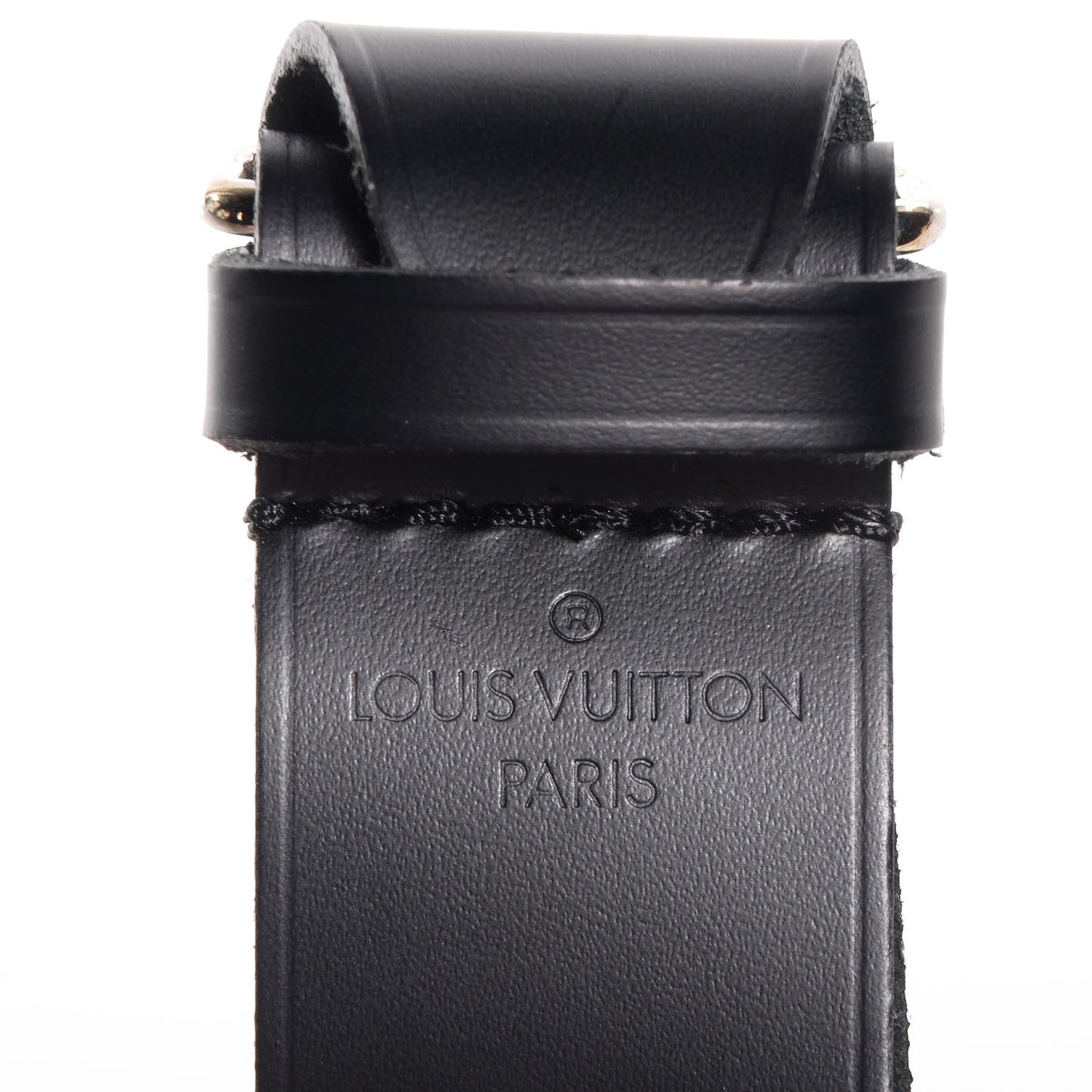Leather Luggage Loop Black