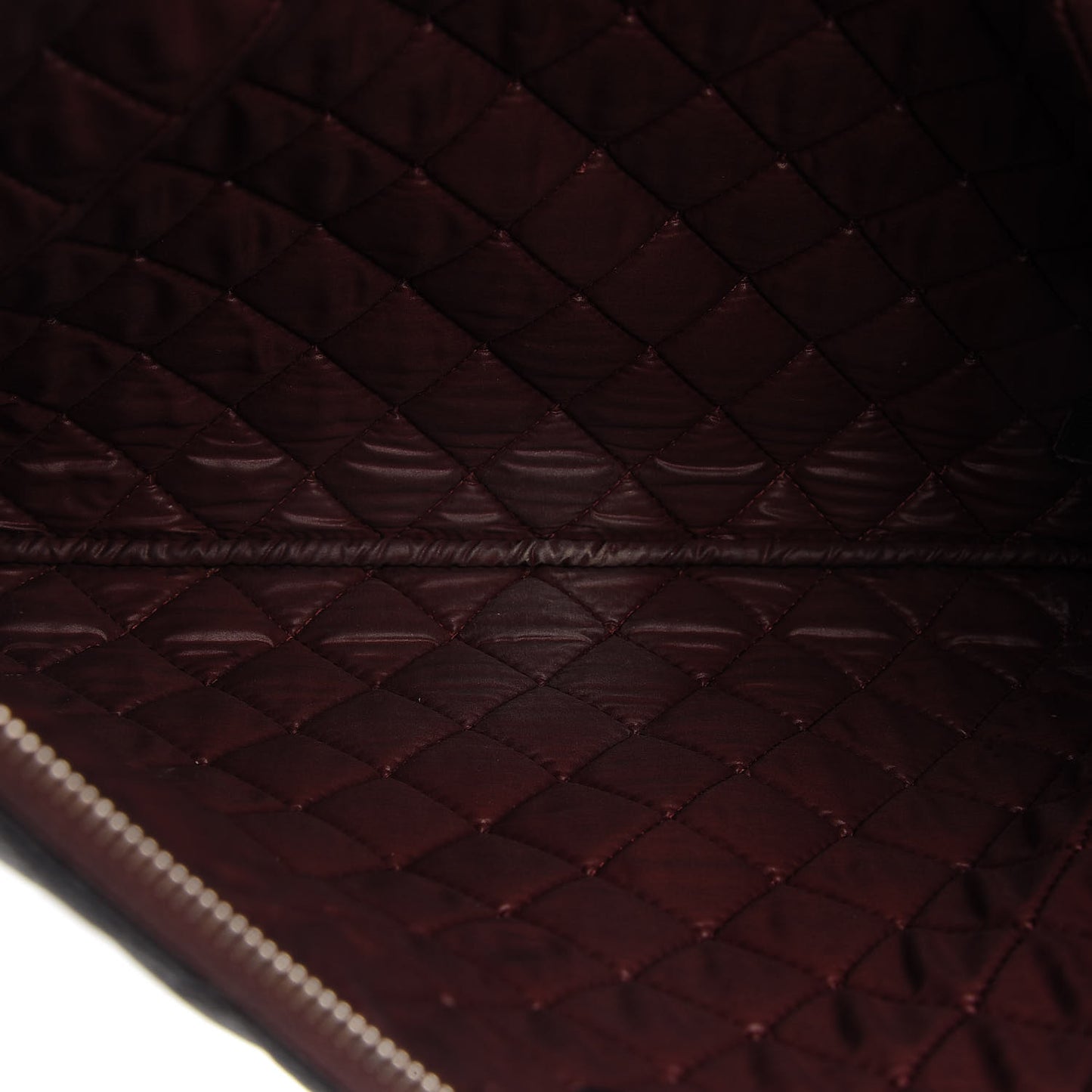 Caviar Quilted Large Cosmetic Case Black