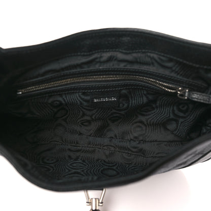 Gucci X BALENCIAGA BB Monogram Calfskin Web Small Jackie 1961 Hobo Black 5 of 10