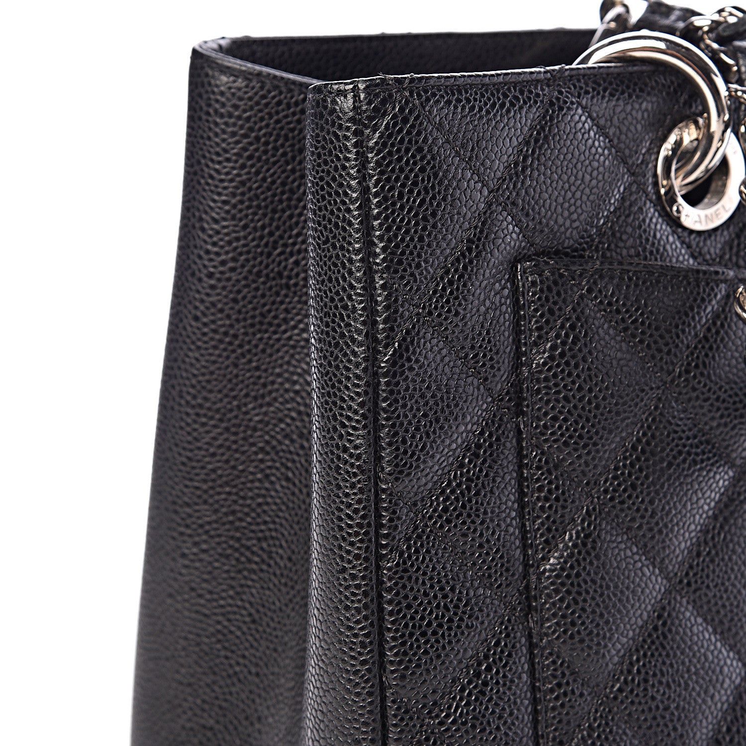 Chanel Caviar Quilted Grand Shopping Tote GST Black 10 of 18