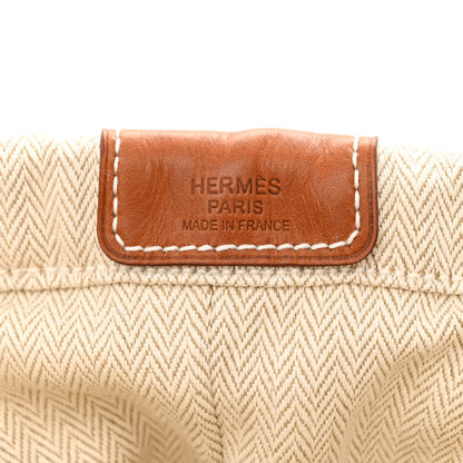 Hermes Canvas Barenia Fourbi 25 MM Pouch Naturel Fauve 8 of 13