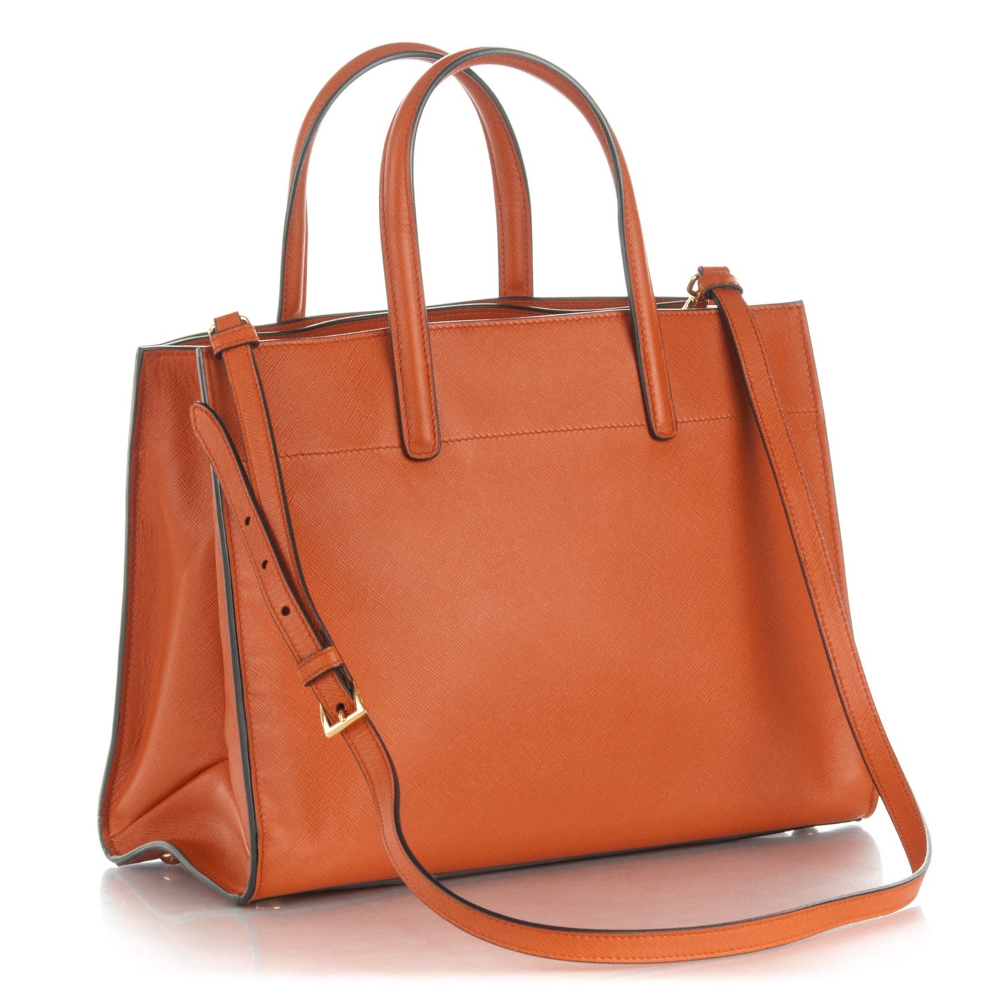Saffiano Soft Tote Papaya