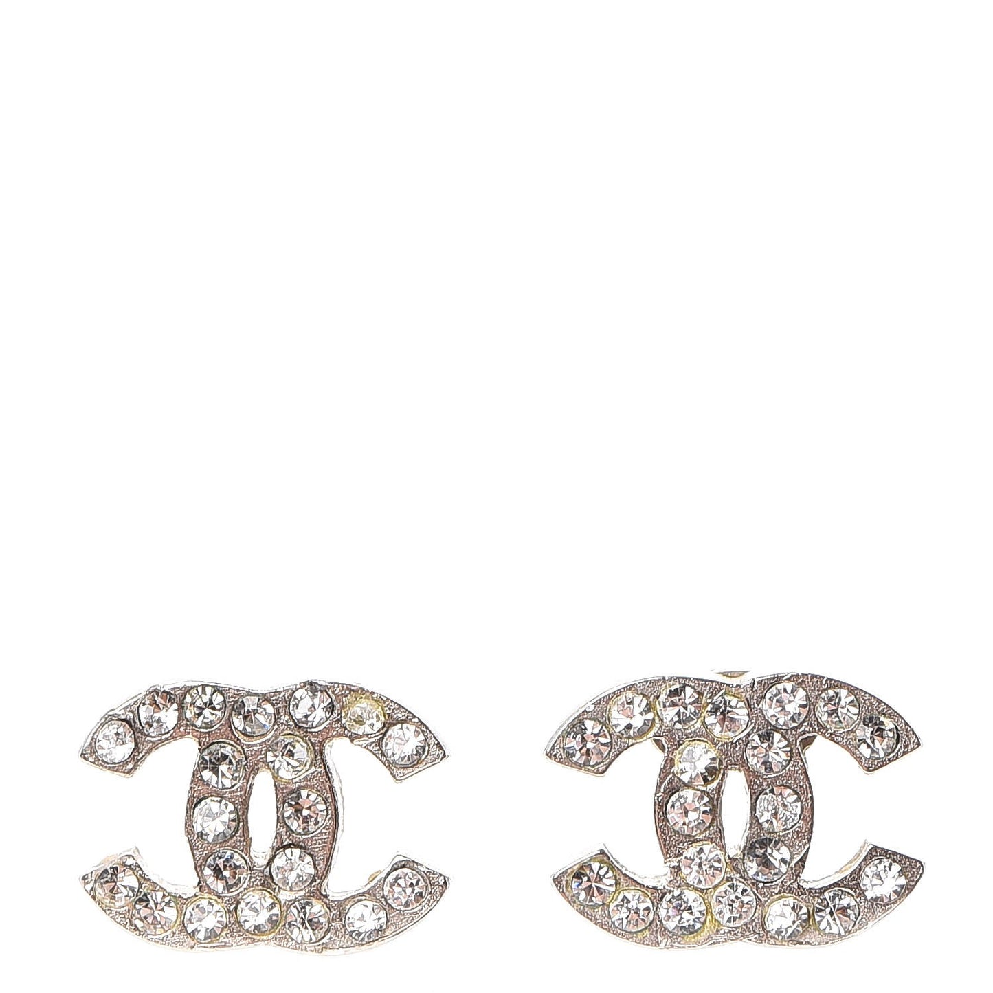 Crystal Mini Timeless CC Earrings Silver