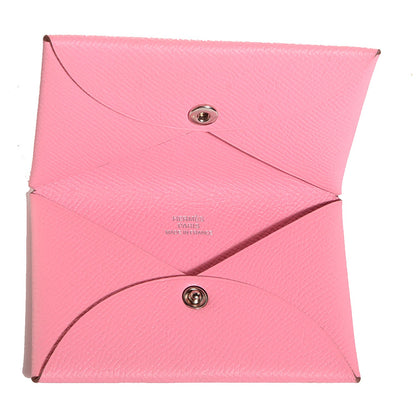 Hermes Epsom Calvi Card Case Rose Confetti 6 of 8