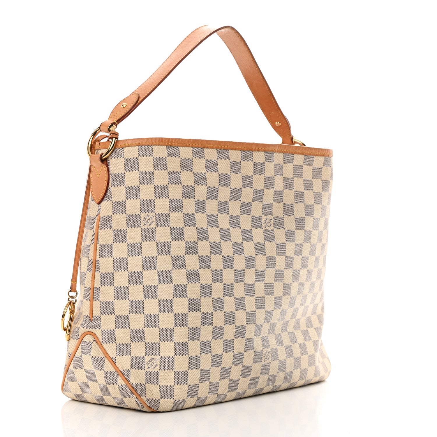 Louis Vuitton Damier Azur Delightful MM Rose Ballerine 3 of 16