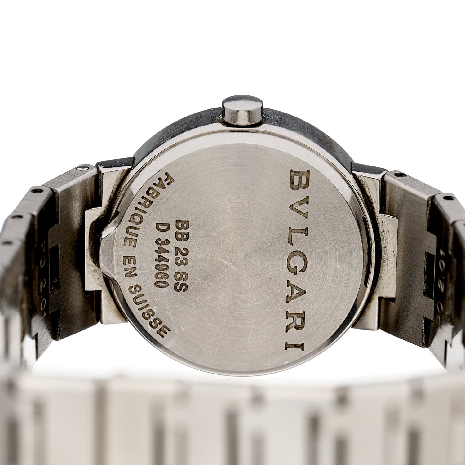 Bulgari Stainless Steel Diamond 23mm Quartz Watch Black 3 of 4