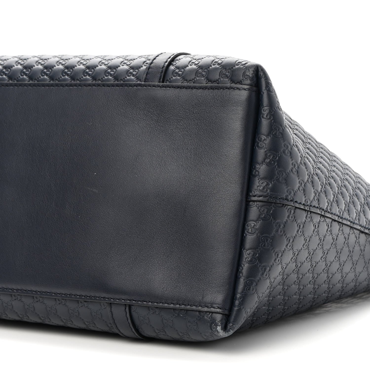 Gucci Soft Microguccissima Dome Satchel Navy 9 of 9