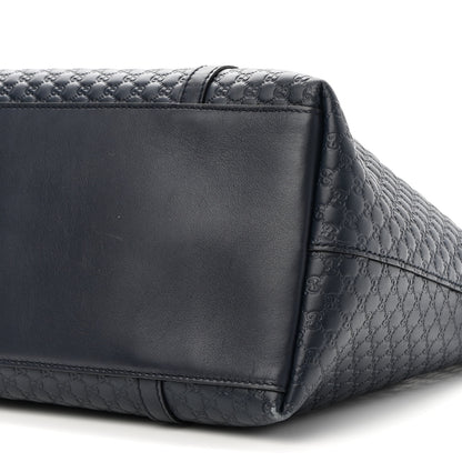 Gucci Soft Microguccissima Dome Satchel Navy 9 of 9