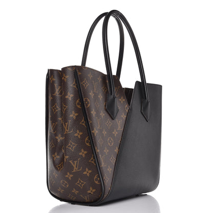 Louis Vuitton Calfskin Monogram Kimono Tote Black 3 of 9