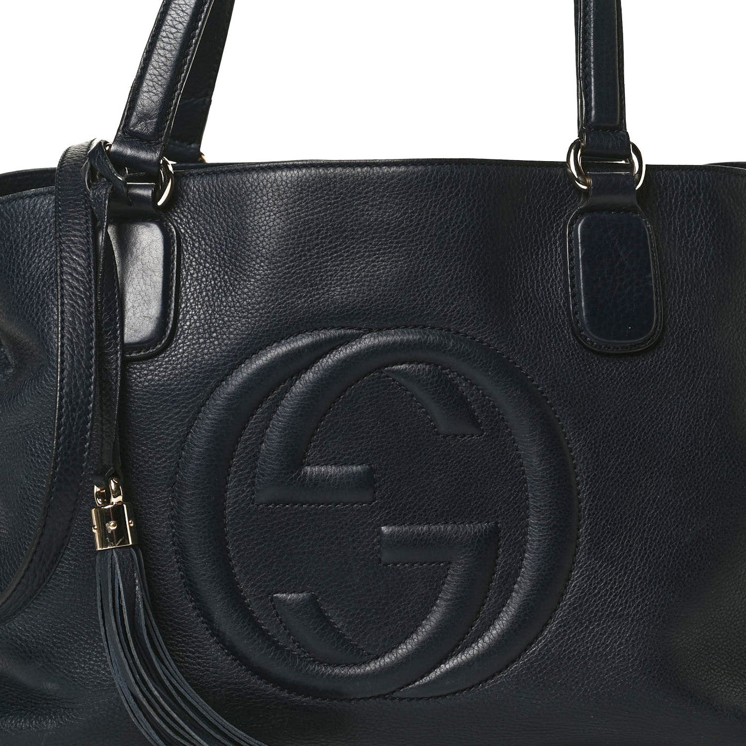 Gucci Cellarius Calfskin Medium Soho Working Tote Blue 9 of 17