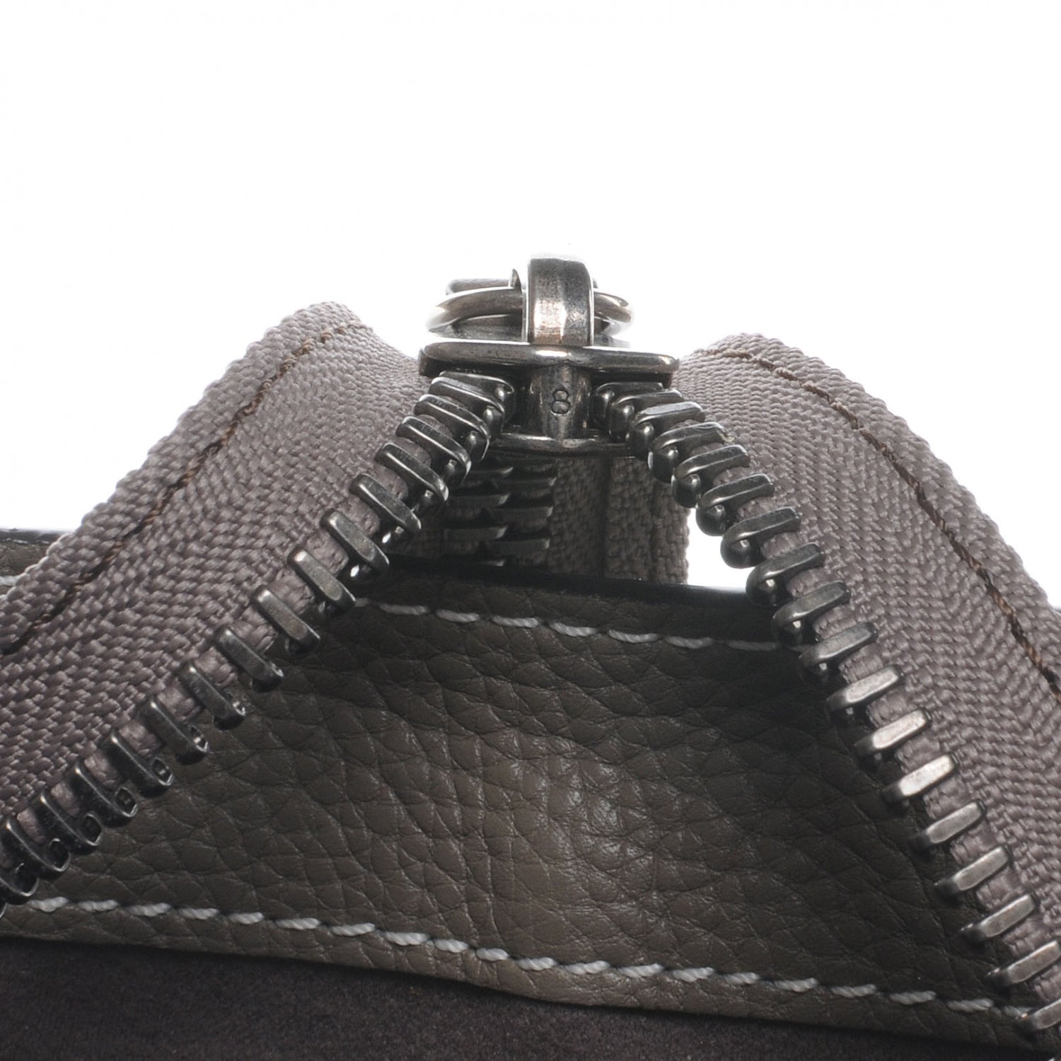 Celine Drummed Calfskin Mini Luggage Bag Souris 9 of 9