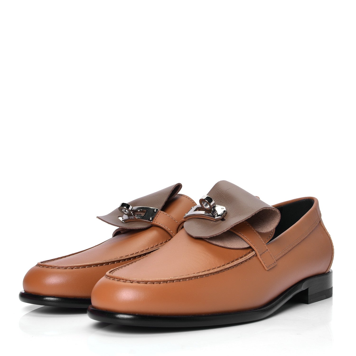 Hermes Calfskin Womens Destin Loafer 36 Naturel 2 of 4