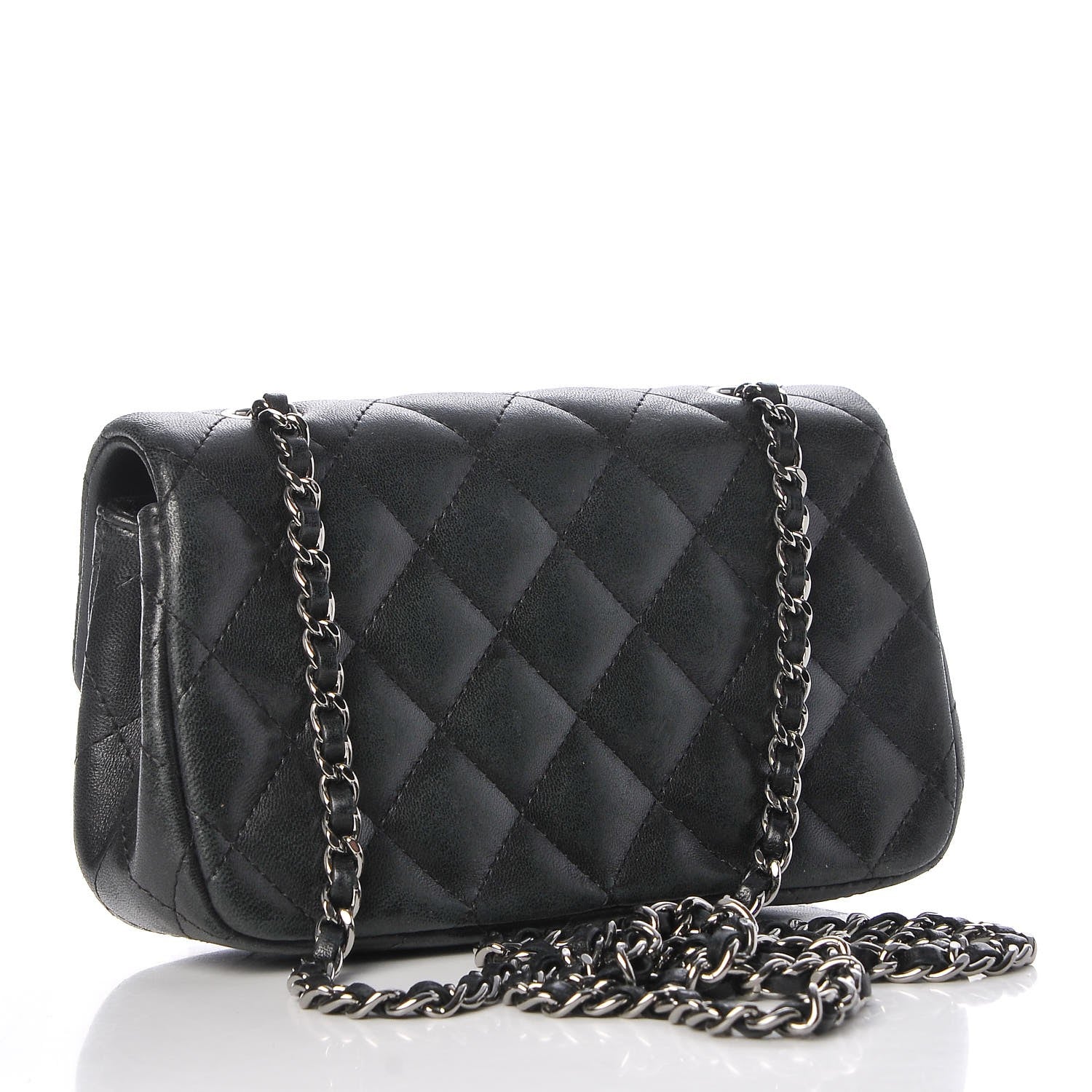 Chanel Lambskin Quilted Extra Mini Flap Black 4 of 8