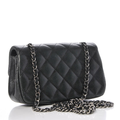 Chanel Lambskin Quilted Extra Mini Flap Black 4 of 8