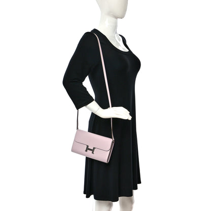 Hermes Evercolor Constance Wallet To Go Mauve Pale 2 of 8