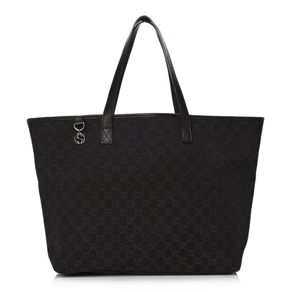 Gucci Nylon Monogram Large Tote Dark Brown 1 of 14