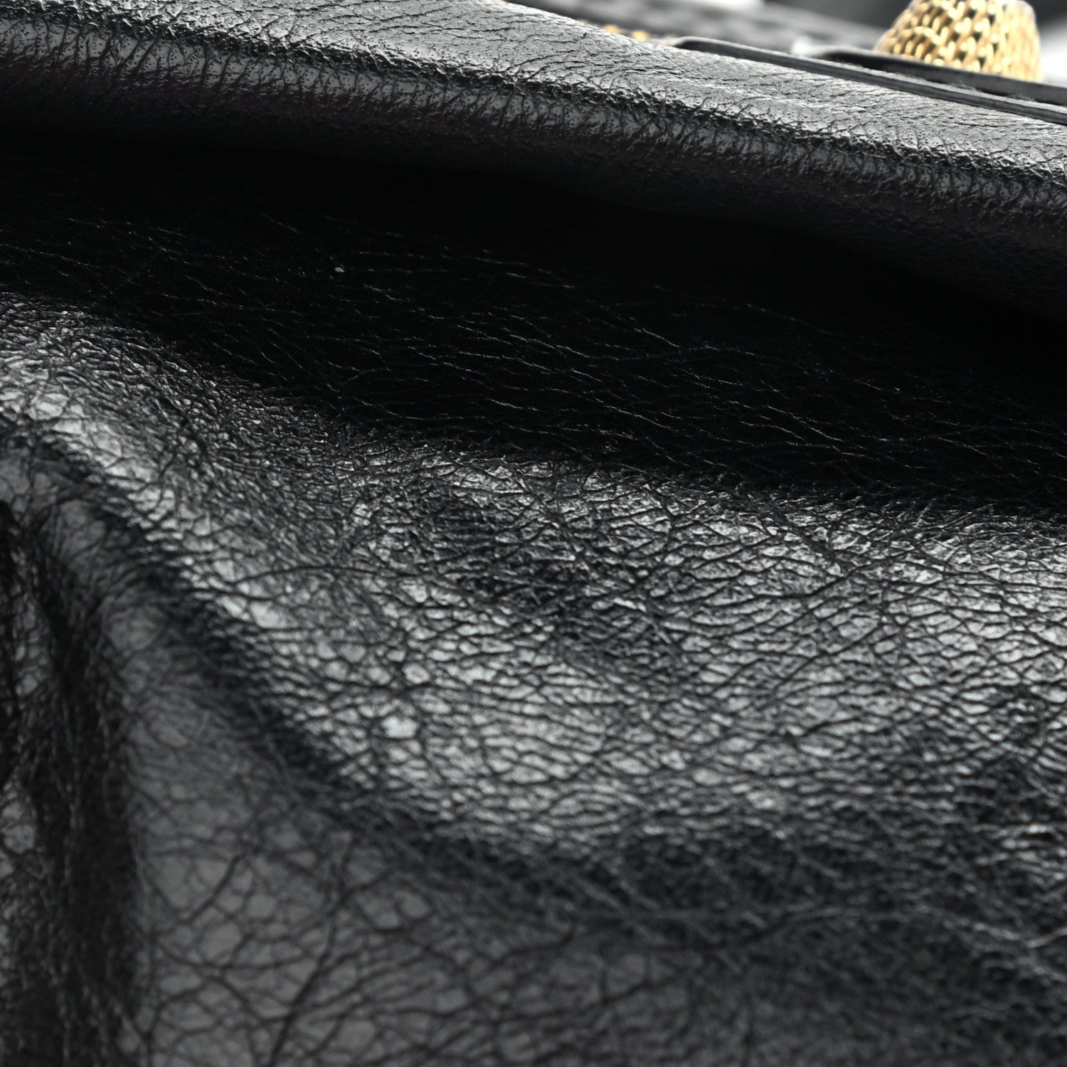 Balenciaga Agneau Giant 12 Gold Hardware Envelope Strap Clutch Black 11 of 12