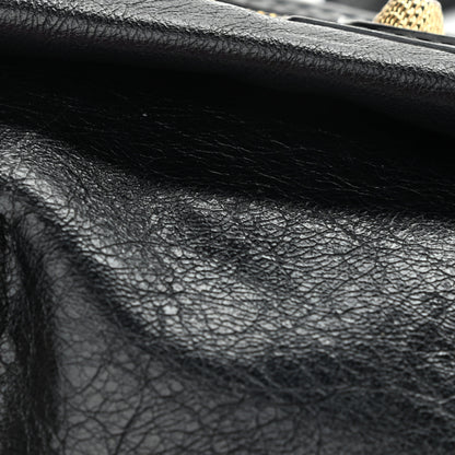 Balenciaga Agneau Giant 12 Gold Hardware Envelope Strap Clutch Black 11 of 12