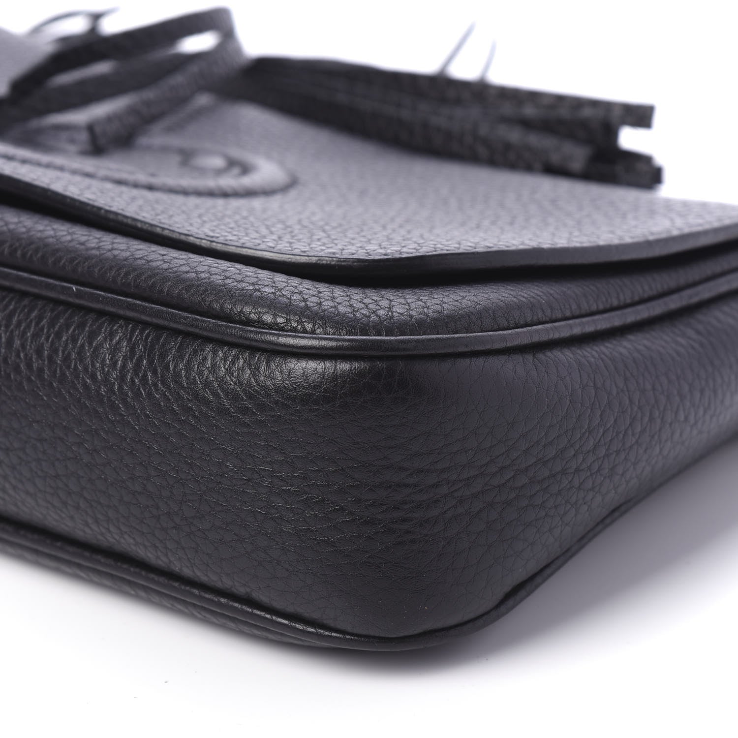 Gucci Pebbled Calfskin Medium Soho Flap Crossbody Black 7 of 10