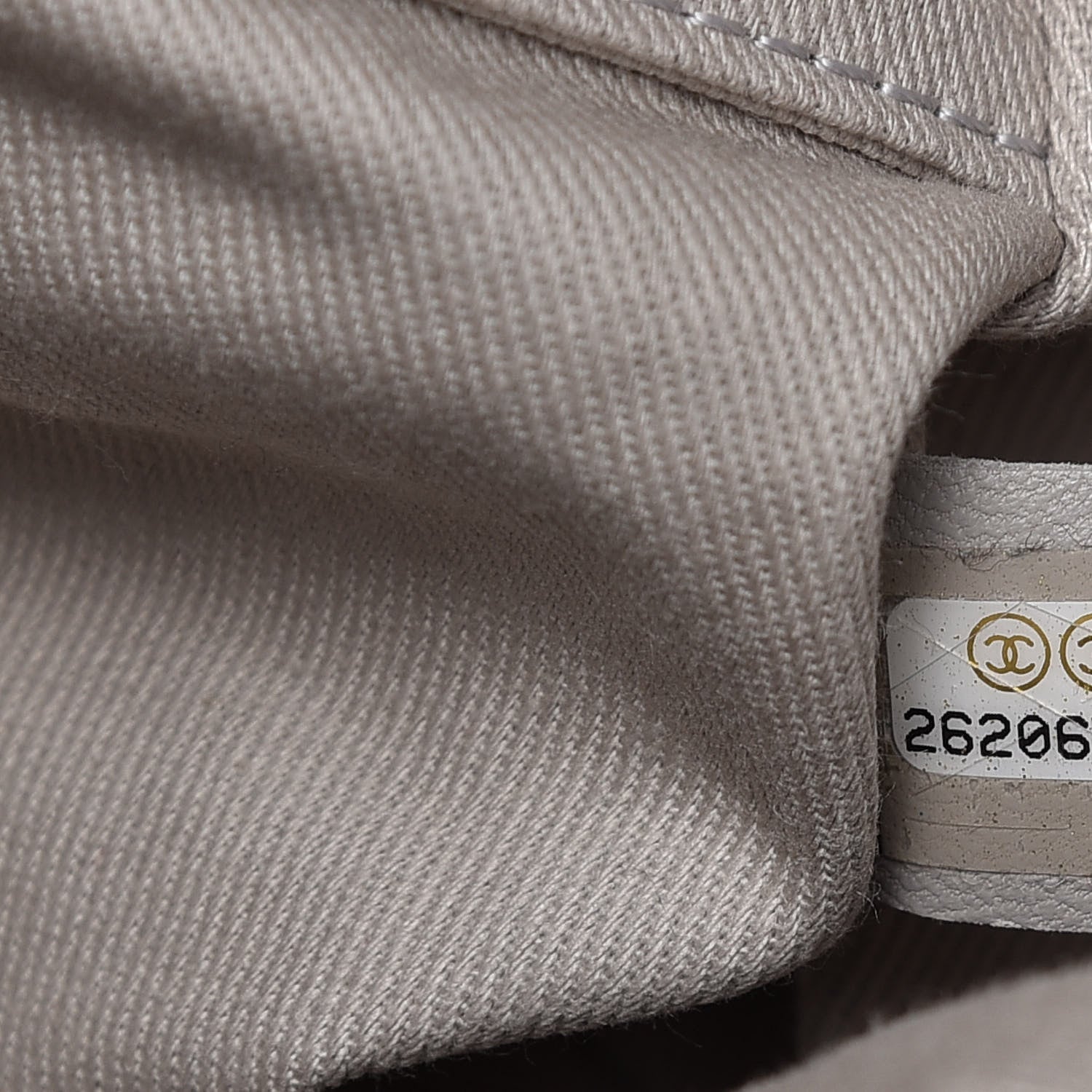 Chanel Striped Canvas Medium Deauville Tote Black 9 of 11