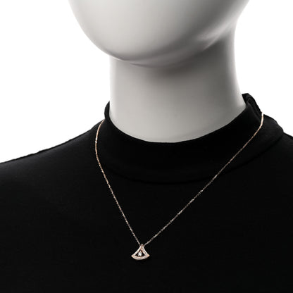 Bulgari 18K Rose Gold Diamond Divas' Dream Openwork Pave Pendant Necklace 2 of 7