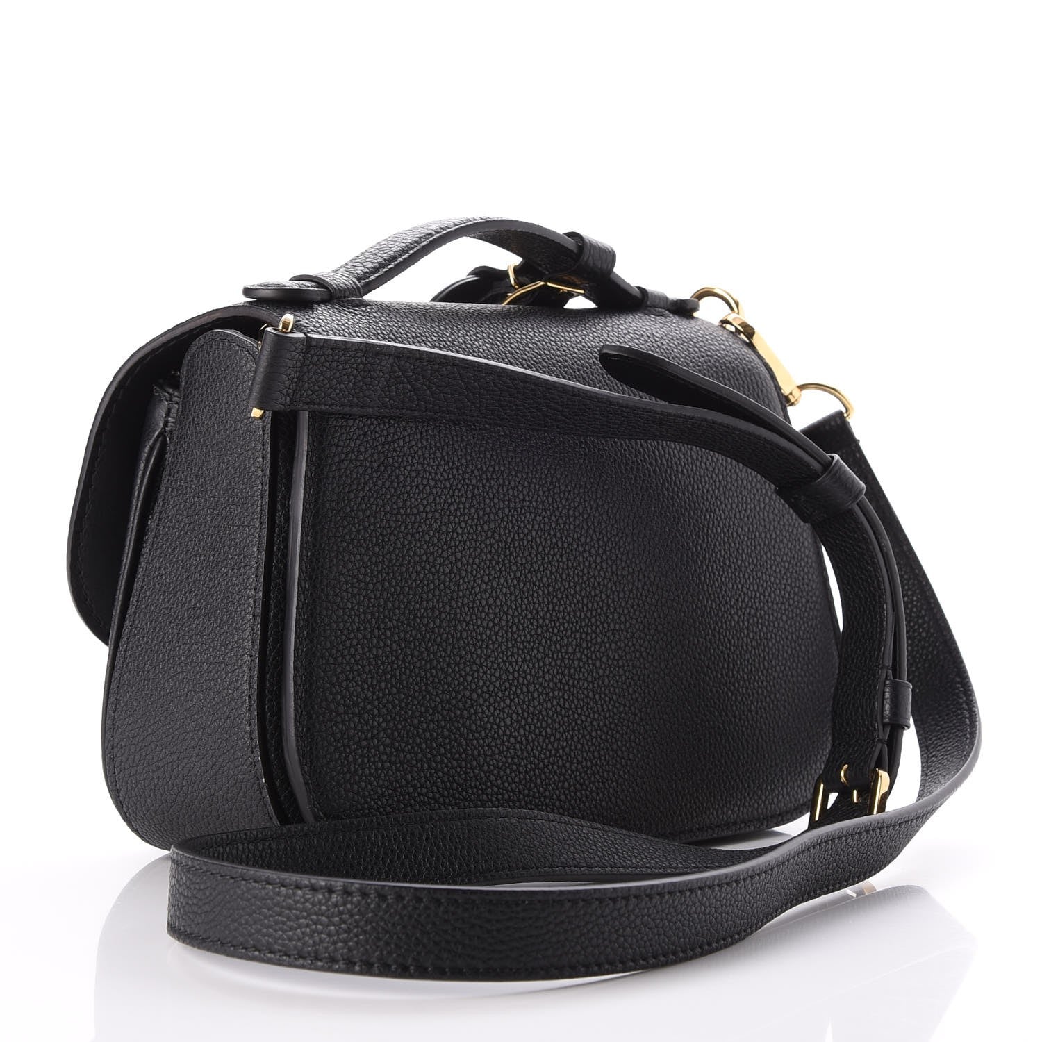 Louis Vuitton Grained Calfskin Vivienne NM Black 3 of 8
