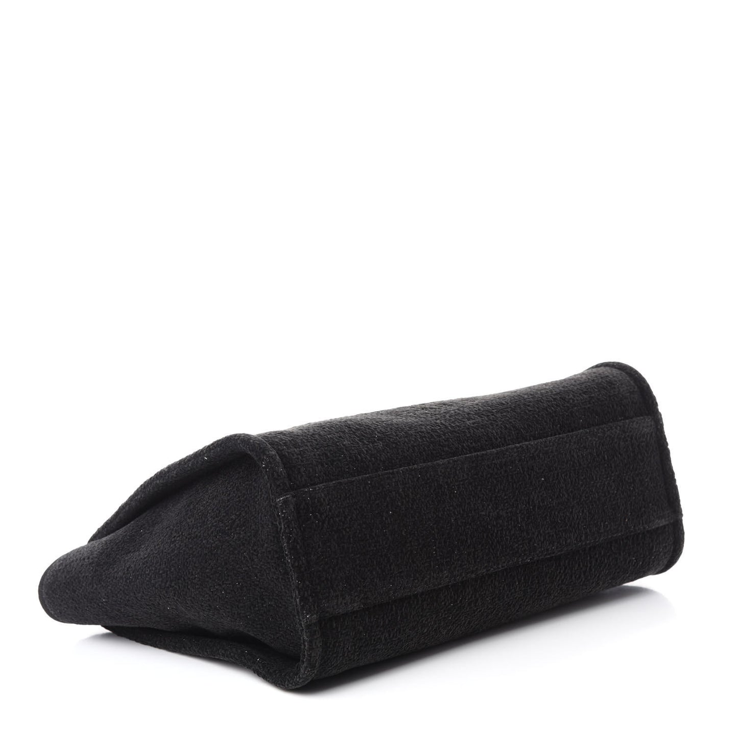 Lurex Canvas Small Deauville Tote Black