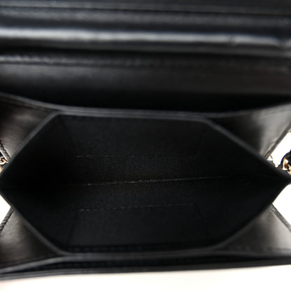 Chanel Lambskin Quilted My Chanel Lady Card Holder On Chain Black 5 of 11