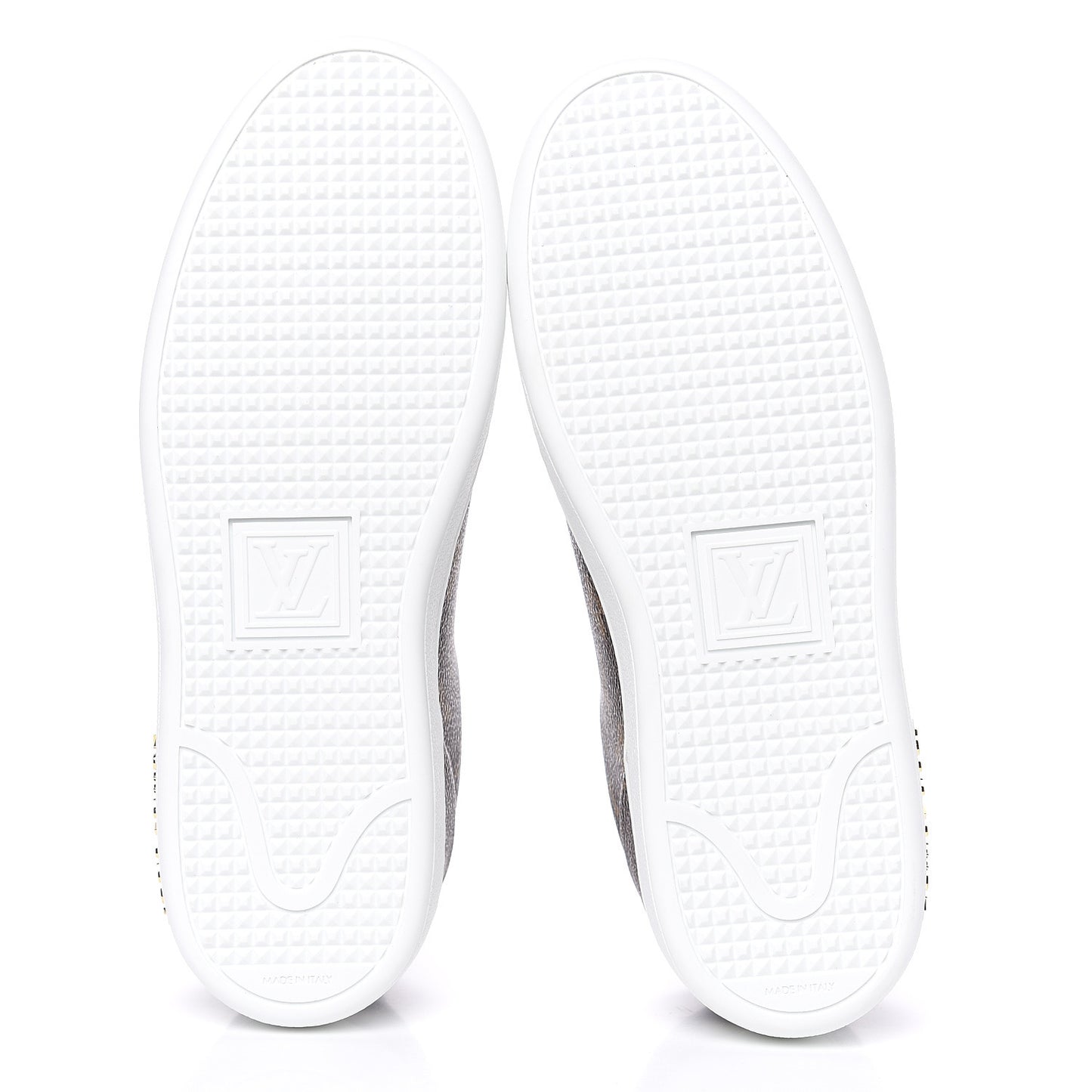 Calfskin Monogram LV Black Heart Sneakers 37 Cacao