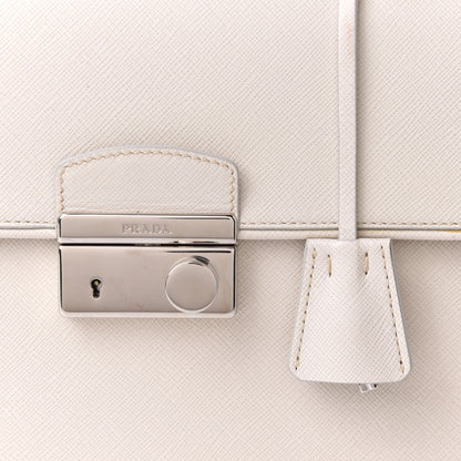 Prada Saffiano Lux Sound Top Handle Pomice 9 of 12