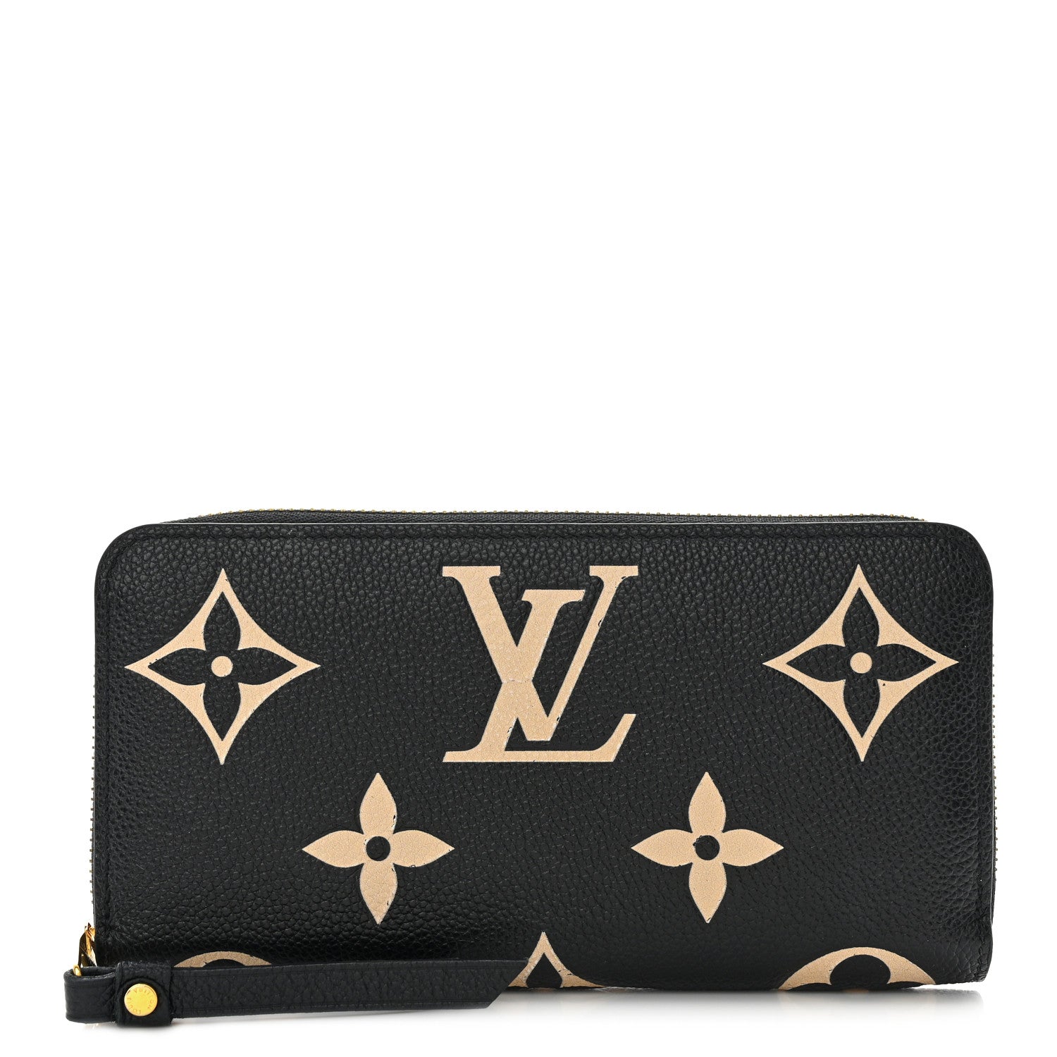 Louis Vuitton Empreinte Monogram Giant Zippy Wallet Black Beige 1 of 13