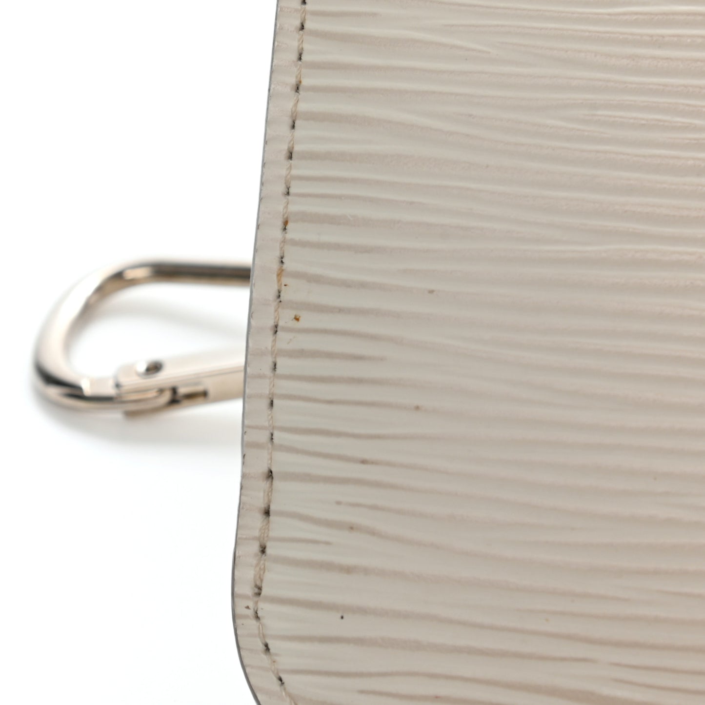 Epi Key Pouch Ivory