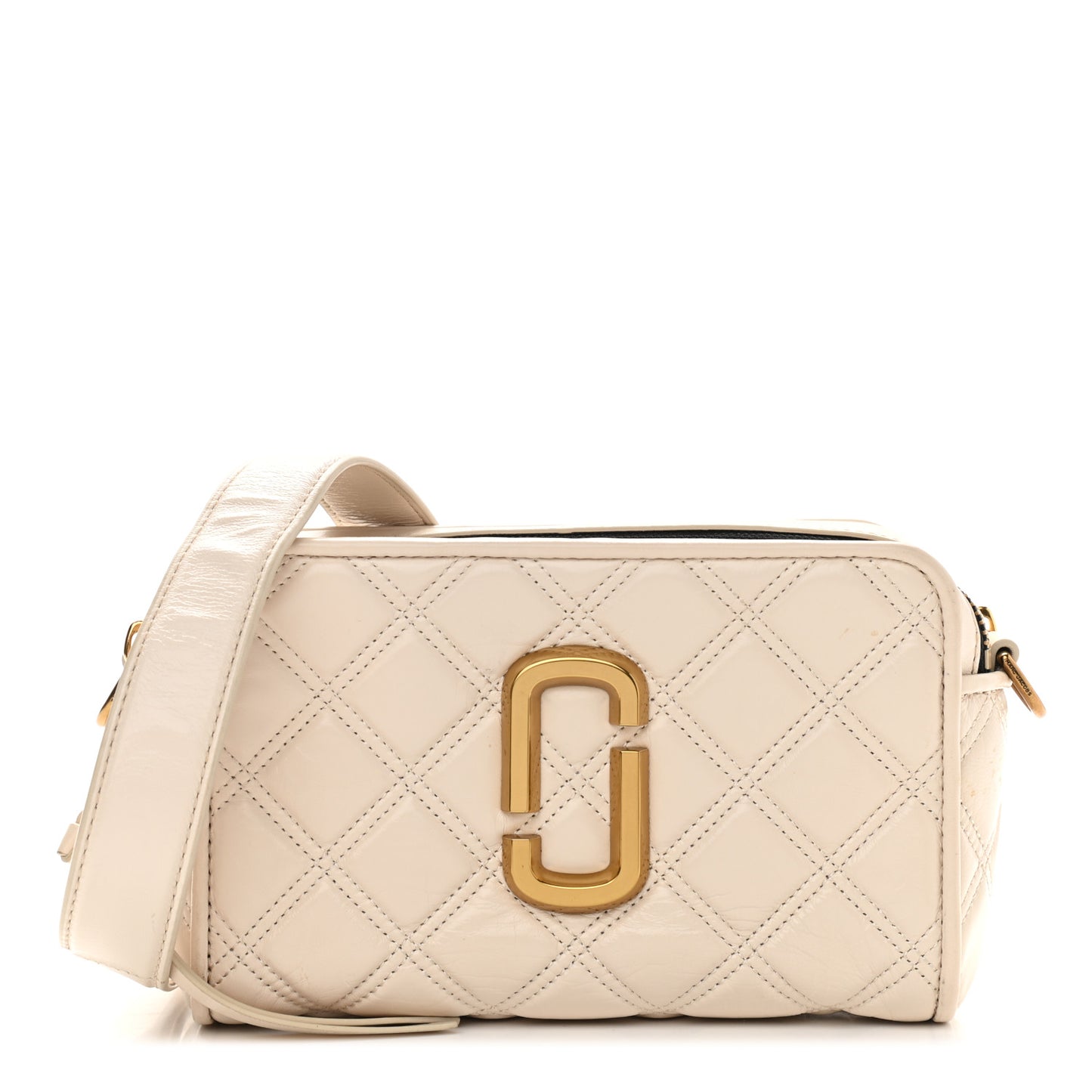 Calfskin Quilted The Softshot 21 Bag Ivory