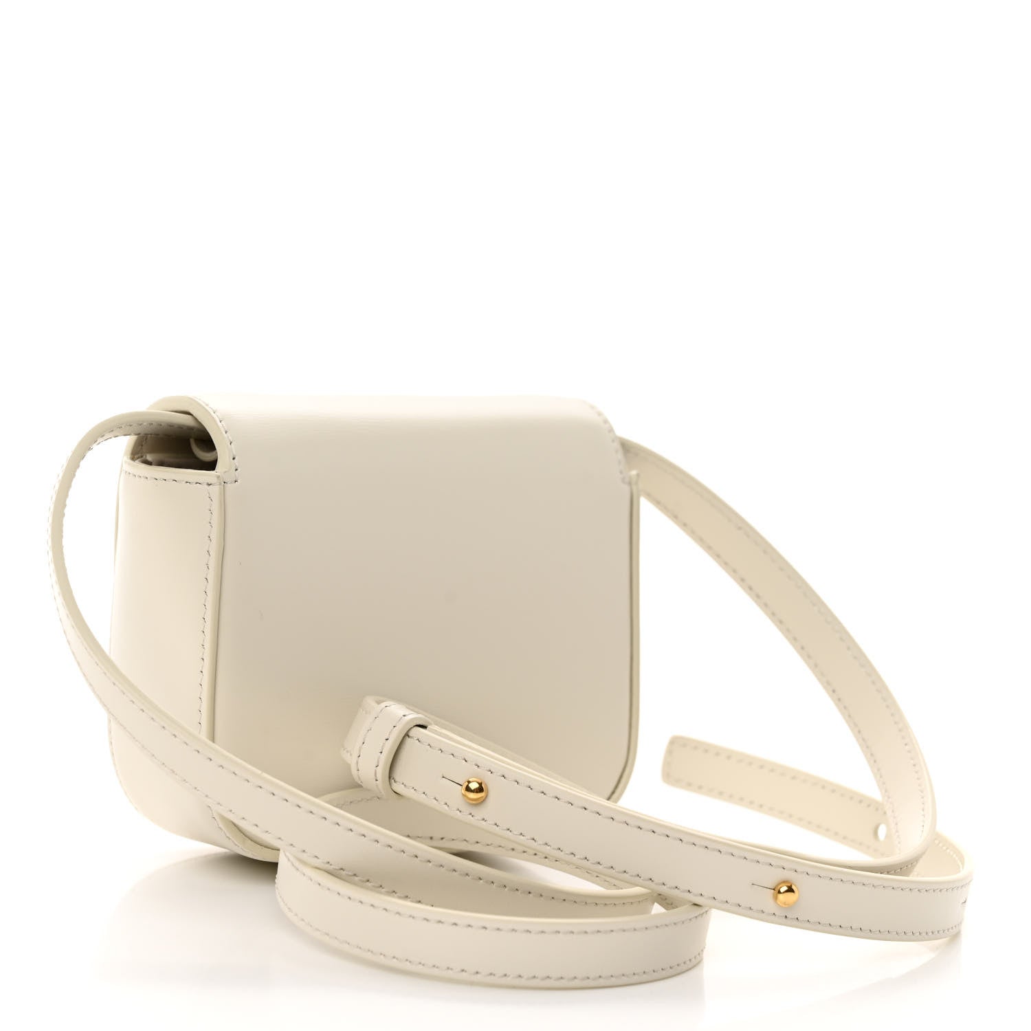 Celine Shiny Calfskin Mini Triomphe Rice 3 of 10