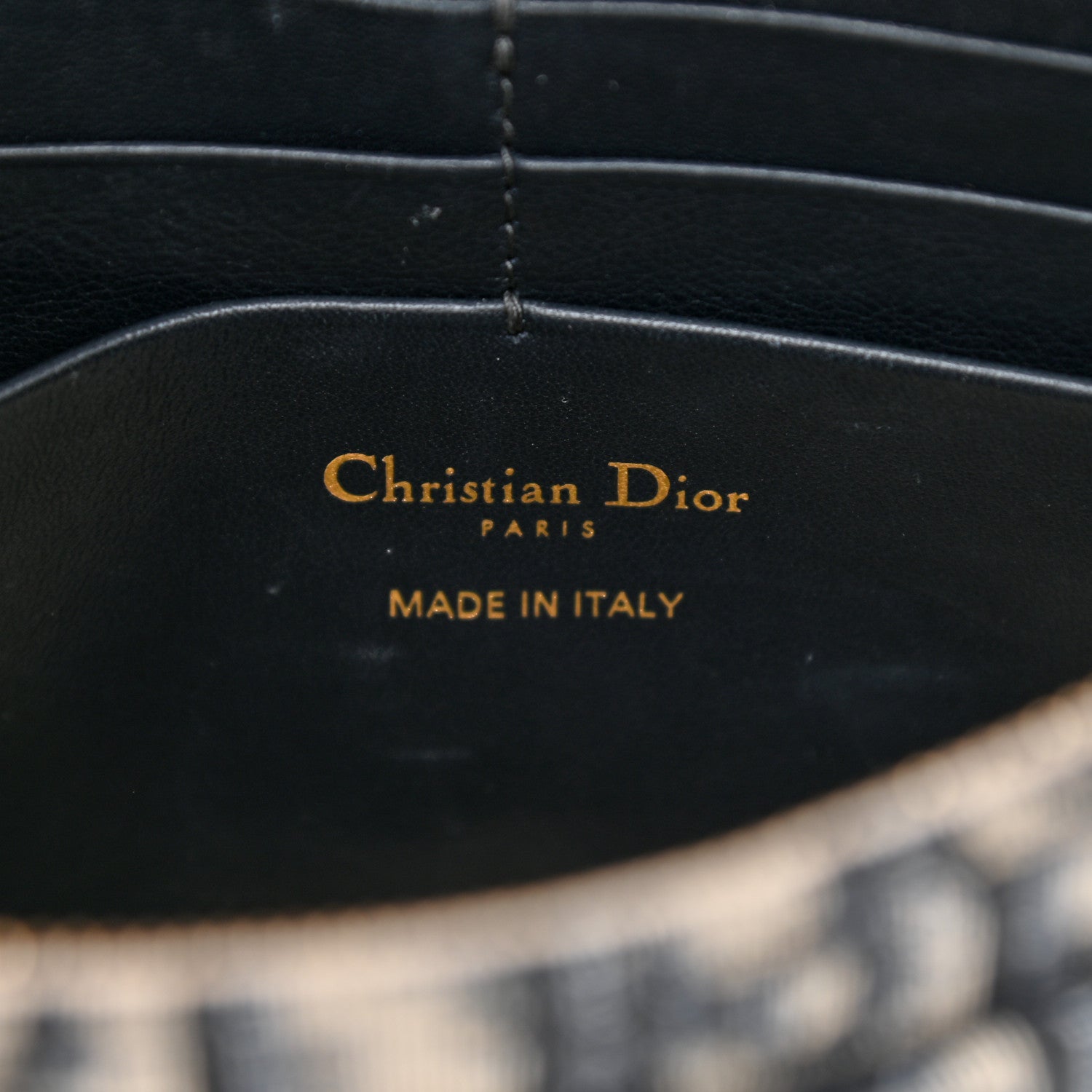 Christian Dior Oblique Saddle Chain Pouch Blue 5 of 8