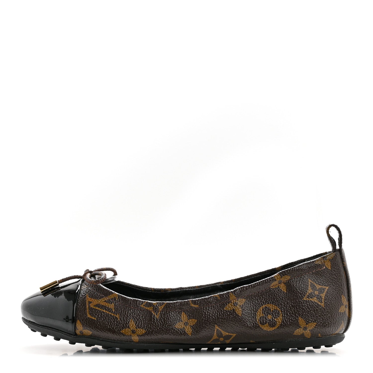Louis Vuitton Monogram Flirty Ballerina Flats 37.5 Black 1 of 10