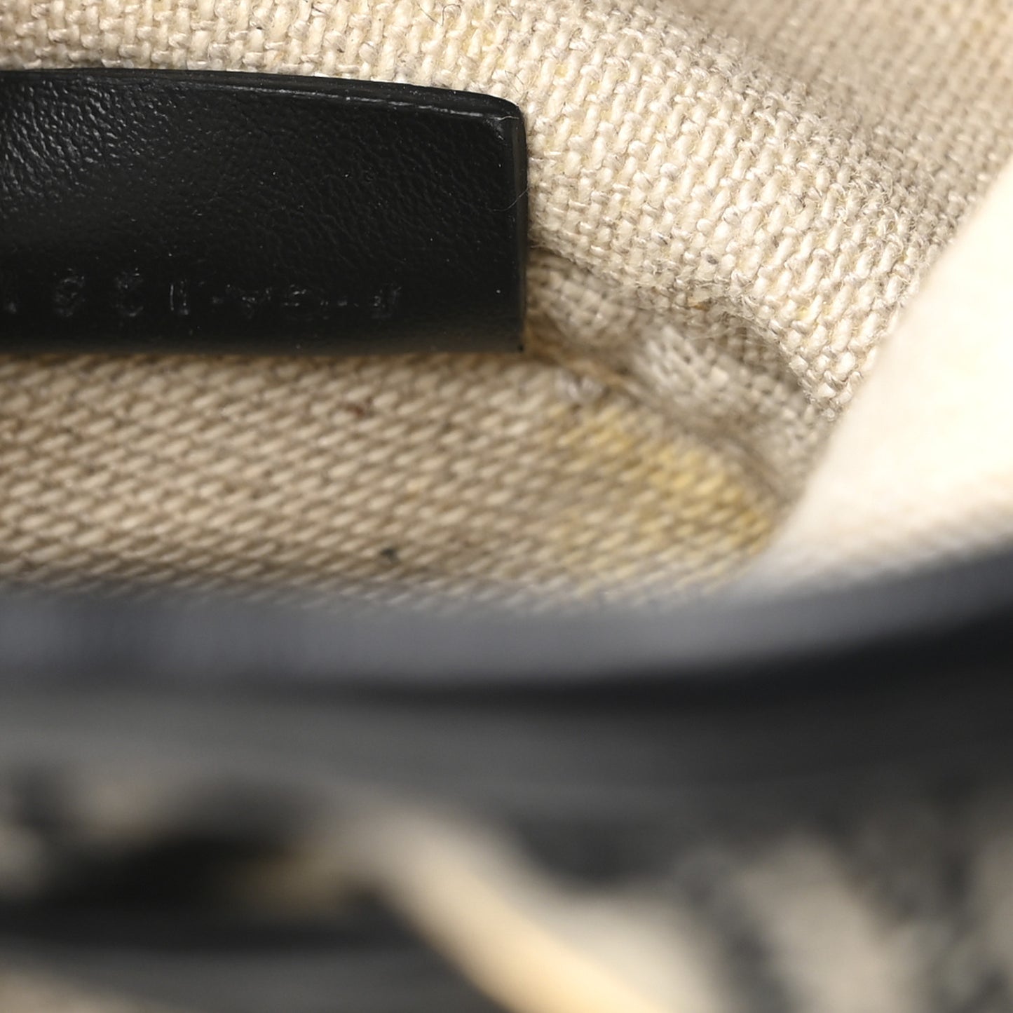 Triomphe Canvas Calfskin Micro Drawstring Bucket Bag  White Black