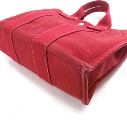Hermes Canvas Harnais Tote Red 5 of 12