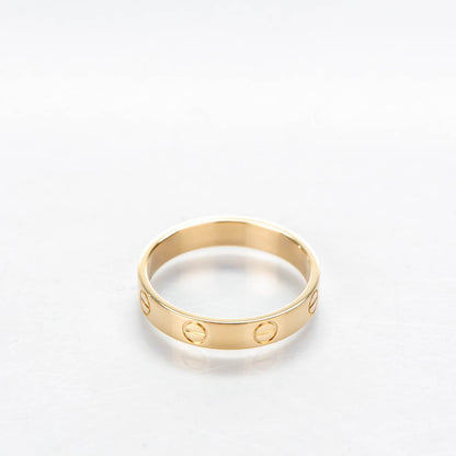 Cartier 18K Yellow Gold 4mm LOVE Wedding Band Ring 55 7.25 3 of 4